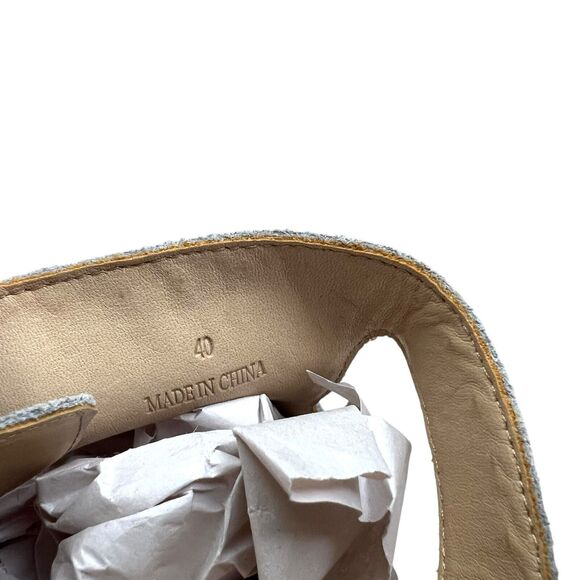 Rag & Bone Womens Mule Sandals Suede Metal Studded Trim Block Heel Gray EUR40 - Picture 7 of 9